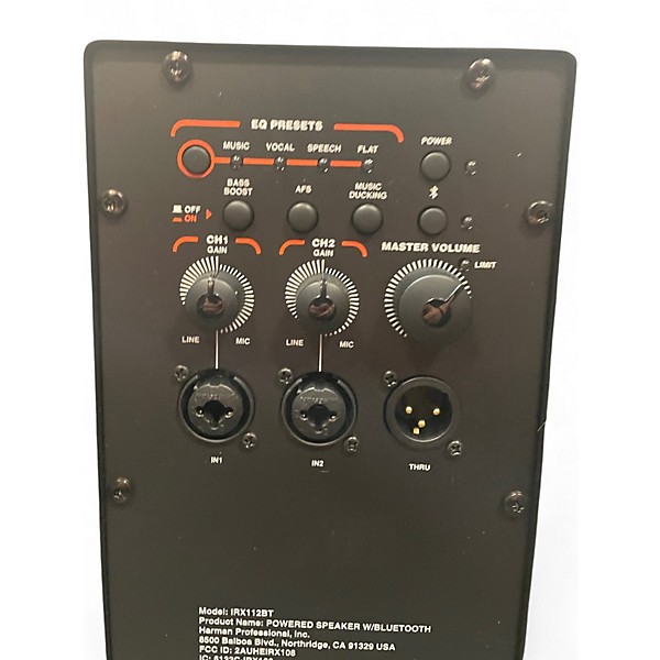 Used JBL IRX112BT Powered Speaker
