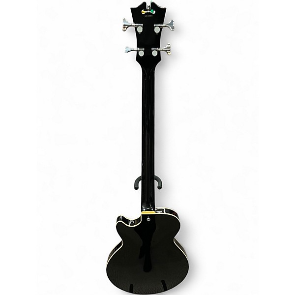 Used D'Angelico Premier Series DAPBASSBKCSPO Hollow body Black Acoustic Bass Guitar