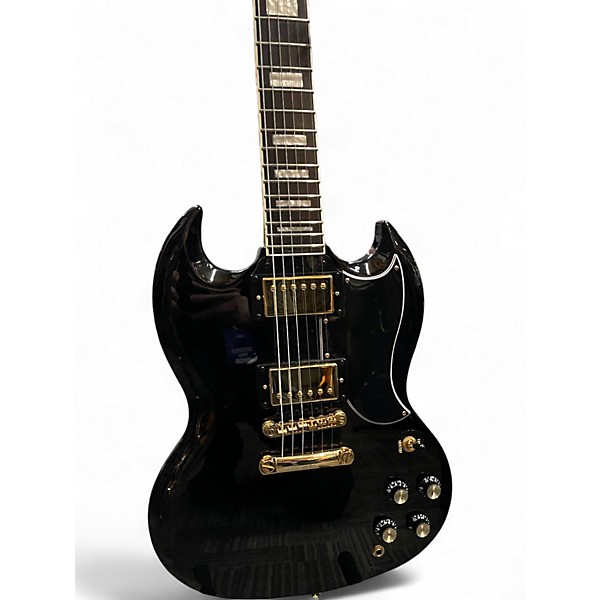 Used 2019 Epiphone SG Custom Black Solid Body Electric Guitar