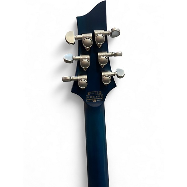 Used Schecter Guitar Research C-1 Platinum Satin Transparent Midnight Blue Solid Body Electric Guitar