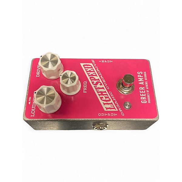 Used Greer Amps Lightspeed Overdrive Hot Pink Effect Pedal