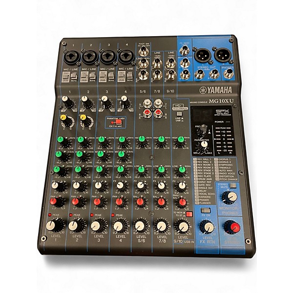 Used Yamaha MG10XU 10 Channel Mixer with Effects Unpowered Mixer