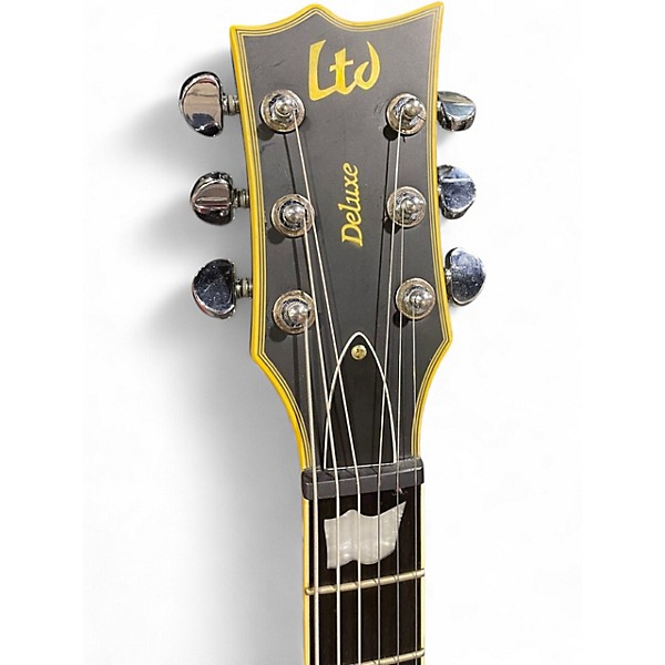 Used 2014 ESP LTD Deluxe EC-1000 Electric Guitar Vintage Black Vintage Black Solid Body Electric Guitar