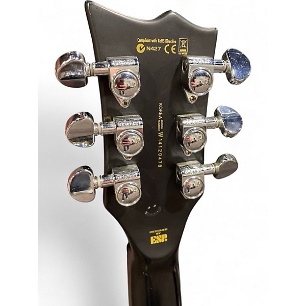 Used 2014 ESP LTD Deluxe EC-1000 Electric Guitar Vintage Black Vintage Black Solid Body Electric Guitar