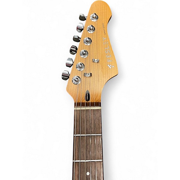 Used Fesley FST1000 Ghost Series Blue Solid Body Electric Guitar