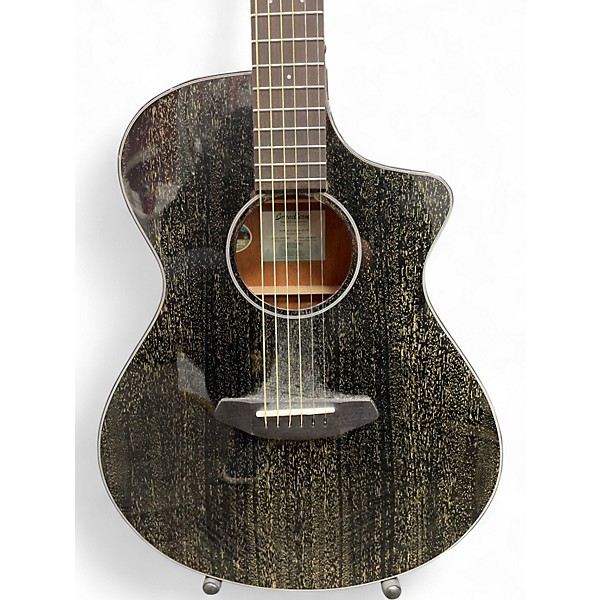 Used Breedlove RAINFOREST S CONCERT BG CE Trans Black Acoustic Electric Guitar