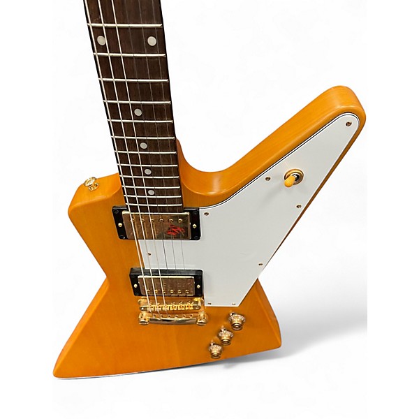 Used Epiphone Korina 1958 Explorer Natural Solid Body Electric Guitar