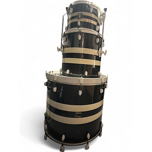 Used Gretsch Drums 3 Piece Catalina Club Rock blue swirl Drum Kit