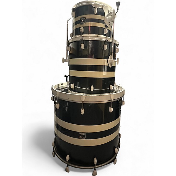 Used Gretsch Drums 3 Piece Catalina Club Rock blue swirl Drum Kit