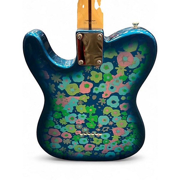 Used Fender Blue Flower Telecaster BLUE Solid Body Electric Guitar