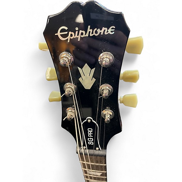 Used Epiphone SG Pro Black Solid Body Electric Guitar
