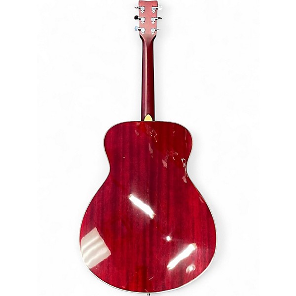 Used Yamaha FSTA TransAcoustic Concert Candy Apple Red Acoustic Electric Guitar
