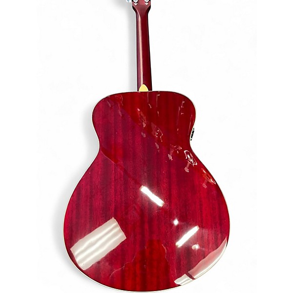 Used Yamaha FSTA TransAcoustic Concert Candy Apple Red Acoustic Electric Guitar