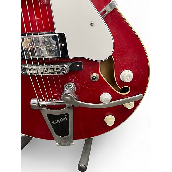 Used Ibanez AFS75 TRAD Crimson Red Trans Hollow Body Electric Guitar