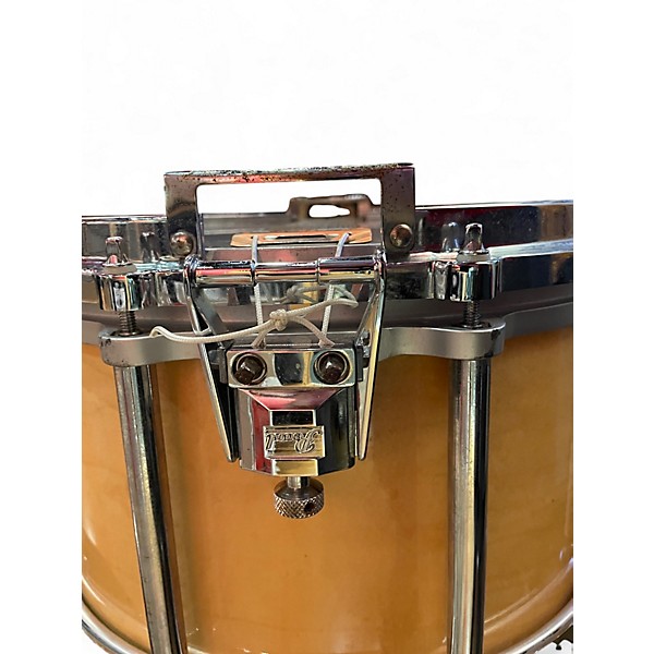 Used Pearl 6.5in Free Floater Snare Natural Wood Drum