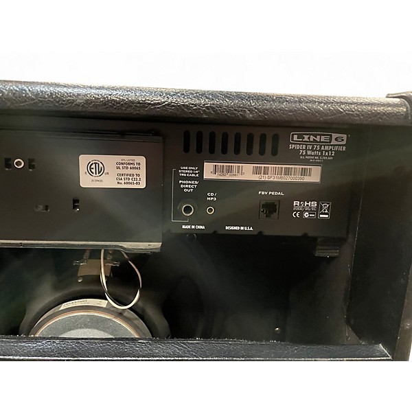 Used Line 6 Spider IV 75W 1x12 Guitar Combo Amp