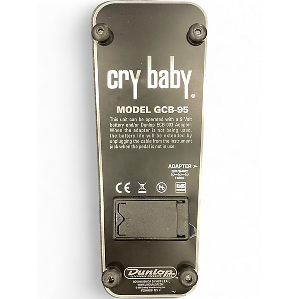 Used Dunlop GCB95 Original Crybaby Wah Effect Pedal