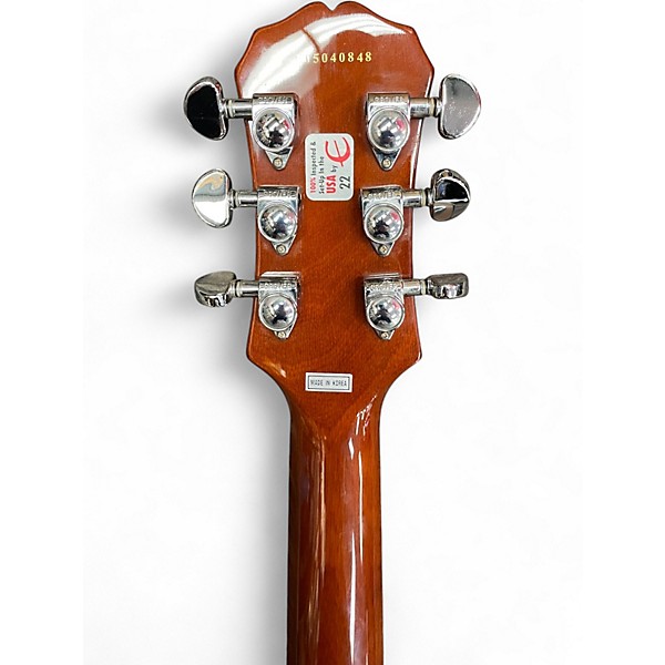 Used Epiphone Les Paul Classic Trans Amber Solid Body Electric Guitar