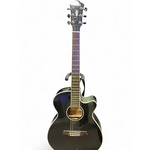 Used Ibanez age1011 Black Acoustic Guitar