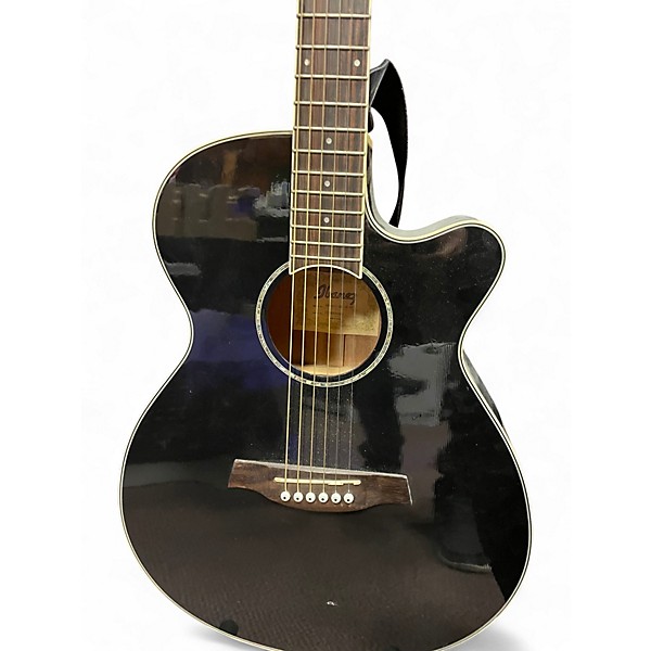 Used Ibanez age1011 Black Acoustic Guitar