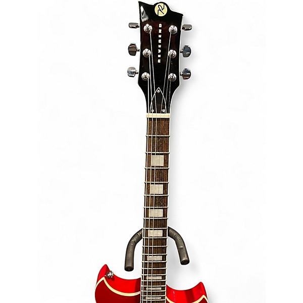 Used Reverend SENSEI JR Trans Red Solid Body Electric Guitar