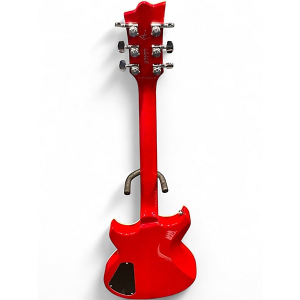 Used Reverend SENSEI JR Trans Red Solid Body Electric Guitar