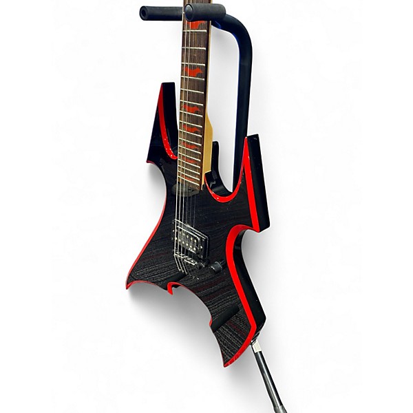 Used 2010 B.C. Rich ASOBO Avenge Son Of Beast Black Solid Body Electric Guitar