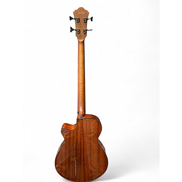 Used Ibanez AEGB24FE Mahogany Sunburst Acoustic Bass Guitar