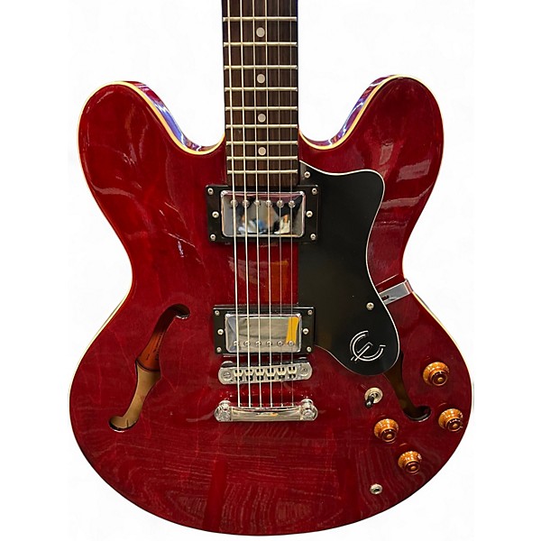 Used 1997 Epiphone ES335 Cherry Hollow Body Electric Guitar