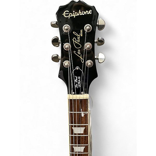 Used Epiphone Les Paul Ultra III Trans Gray Solid Body Electric Guitar