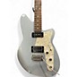 Used Reverend Double Agent Metallic Silver Freeze Solid Body Electric Guitar