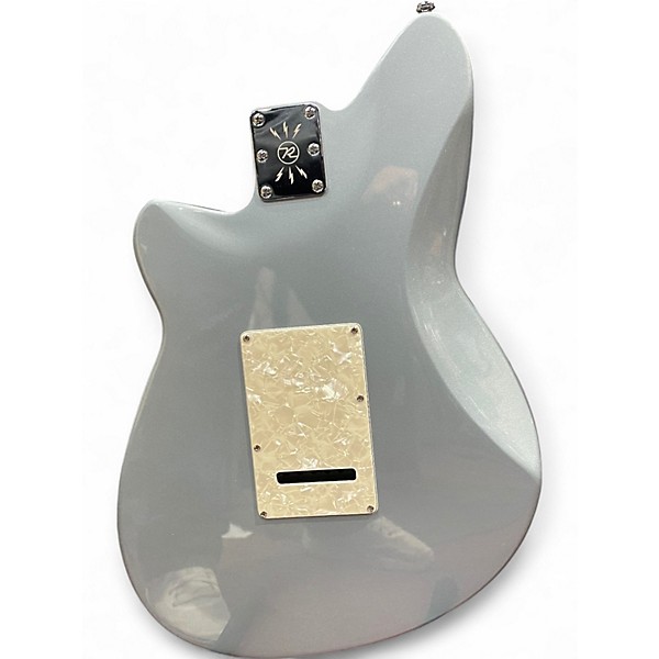 Used Reverend Double Agent Metallic Silver Freeze Solid Body Electric Guitar