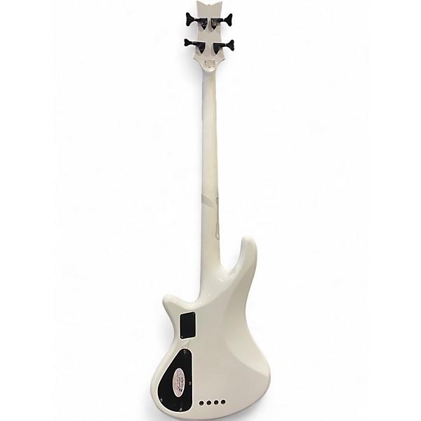 Used Schecter Guitar Research STAGE 4 WHITE Electric Bass Guitar