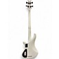 Used Schecter Guitar Research STAGE 4 WHITE Electric Bass Guitar