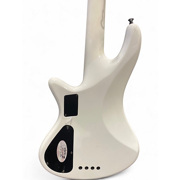 Used Schecter Guitar Research STAGE 4 WHITE Electric Bass Guitar