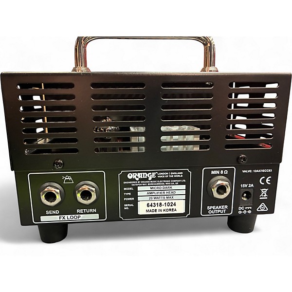 Used Orange Amplifiers Micro Dark 20W Tube Guitar Amp Head