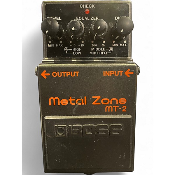 Used BOSS MT2 Metal Zone Distortion Effect Pedal