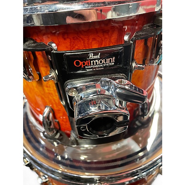 Used Pearl 4 Piece MAPLE MASTERS Quilted Bubinga Drum Kit