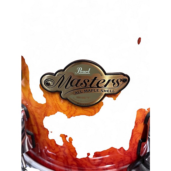 Used Pearl 4 Piece MAPLE MASTERS Quilted Bubinga Drum Kit