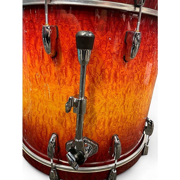 Used Pearl 4 Piece MAPLE MASTERS Quilted Bubinga Drum Kit