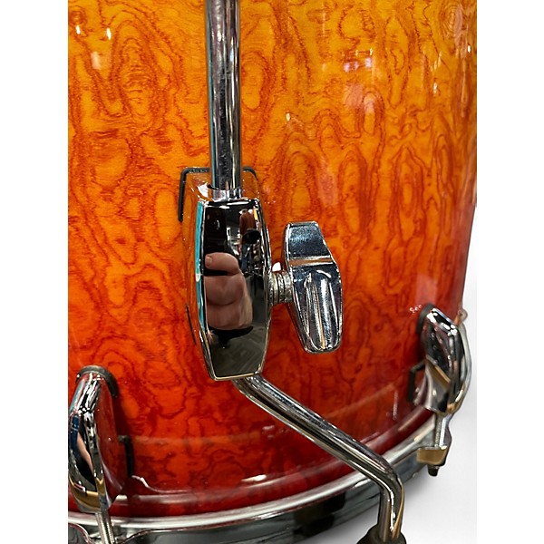 Used Pearl 4 Piece MAPLE MASTERS Quilted Bubinga Drum Kit