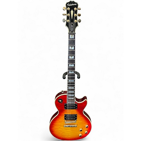 Used Epiphone Prophecy Les Paul Custom Plus Cherry Sunburst Solid Body Electric Guitar