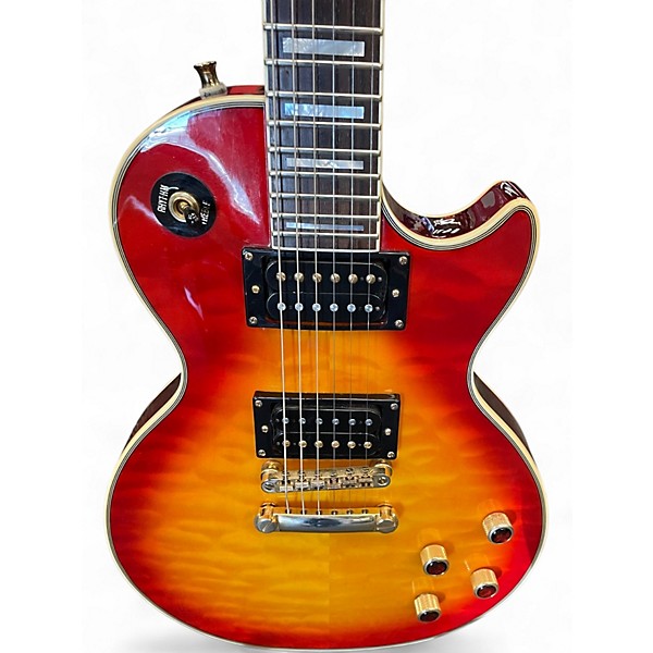 Used Epiphone Prophecy Les Paul Custom Plus Cherry Sunburst Solid Body Electric Guitar