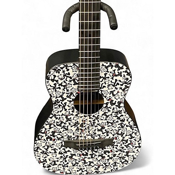 Used Martin Limited Edition FeliX II Black and White Acoustic Guitar