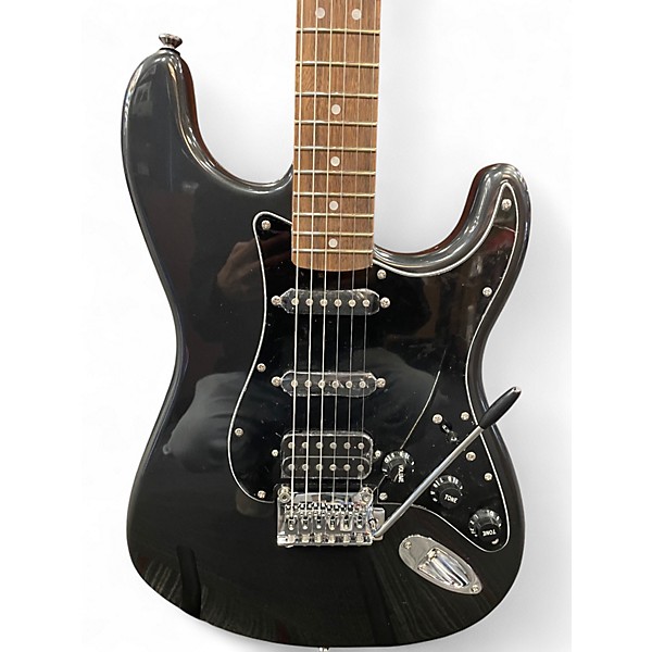 Used Squier Affinity Stratocaster HSS Black Solid Body Electric Guitar