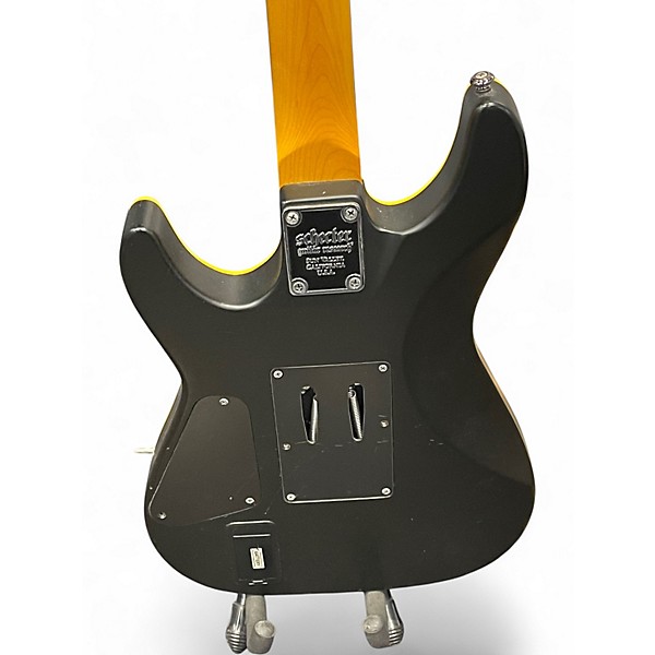 Used Schecter Guitar Research Demon-6 FR Aged Black Satin Solid Body Electric Guitar