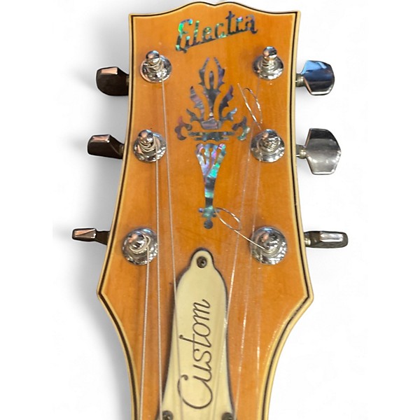 Vintage 1970s Electra 2258 Super Magnum Natural Solid Body Electric Guitar