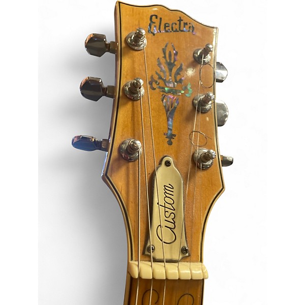 Vintage 1970s Electra 2258 Super Magnum Natural Solid Body Electric Guitar