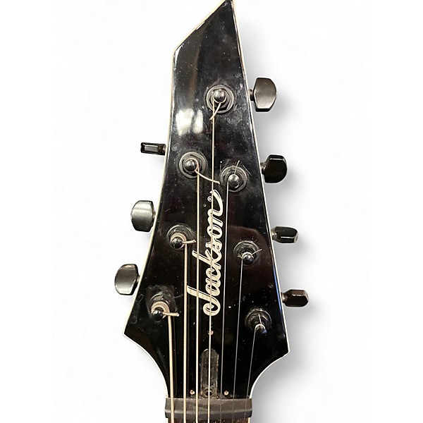 Used Jackson 7 String Dinky Transparent  Trans Black Solid Body Electric Guitar