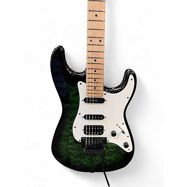 Used Jackson Adrian Smith Signature Transparent Green Solid Body Electric Guitar
